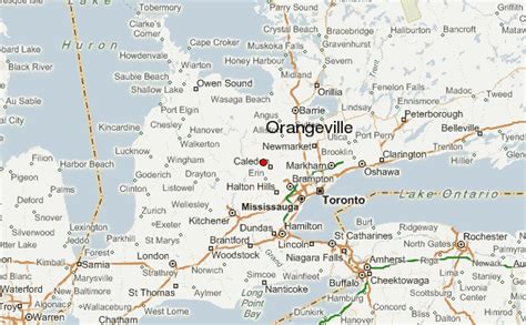 orangeville on map.